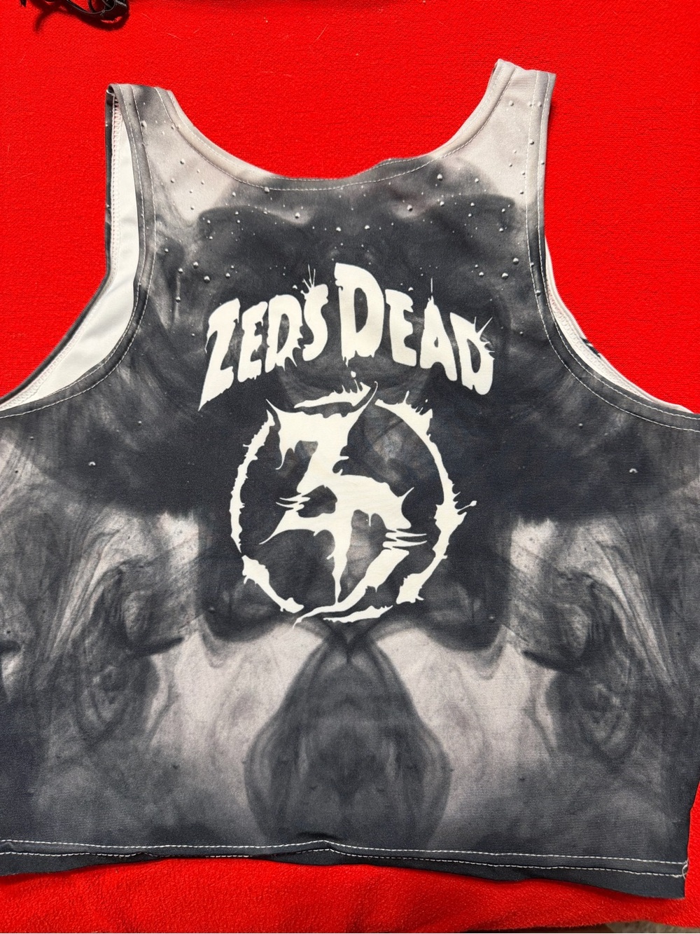 Zeds Dead Tie-Dye Cropped Tank Top